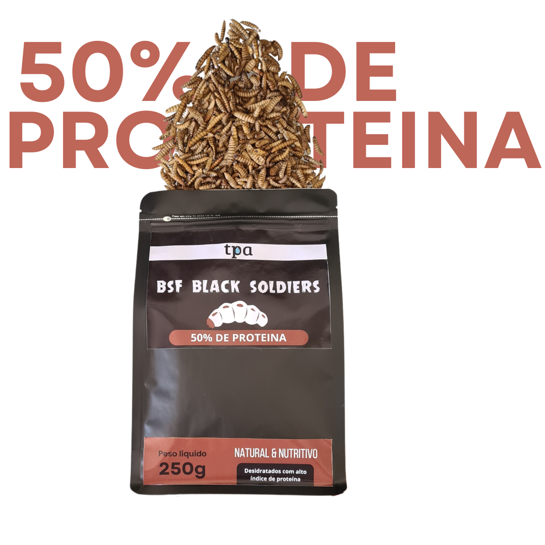 (BLACK) BSF Desidratados - PROTEIN LINE (Black Soldiers fly)