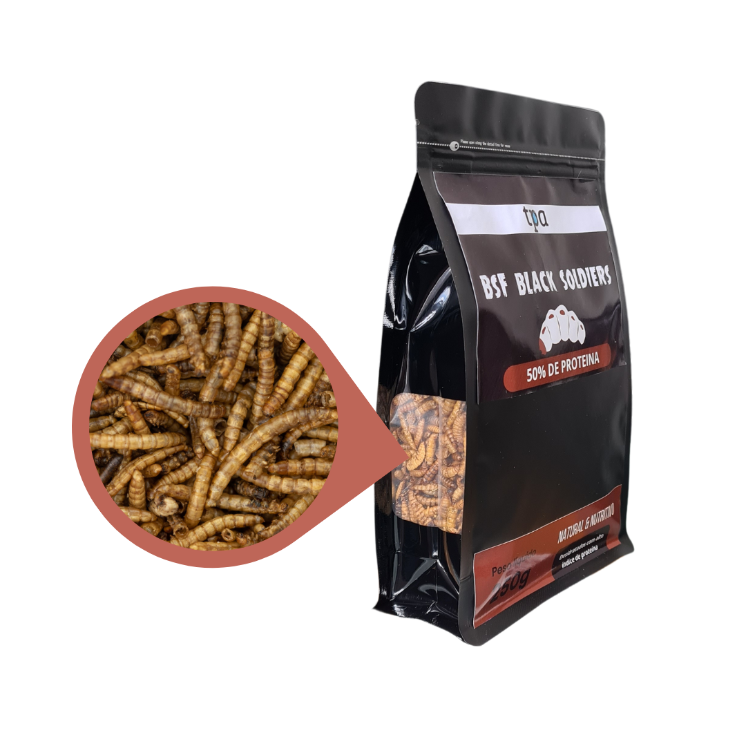 (BLACK) BSF Desidratados - PROTEIN LINE (Black Soldiers fly)