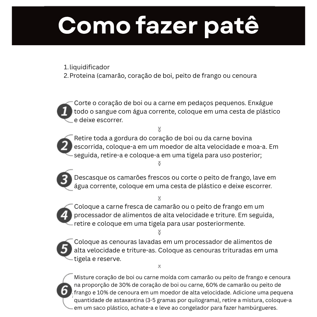 Astaxantina 100% pura para peixes