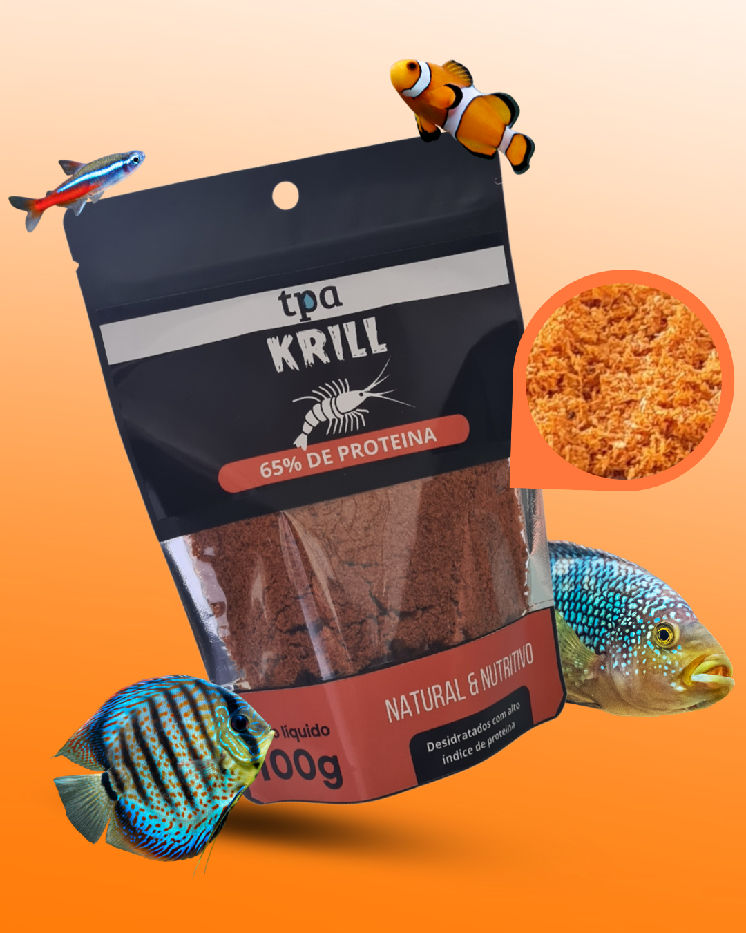 (BLACK) Krill Desidratados - PROTEIN LINE