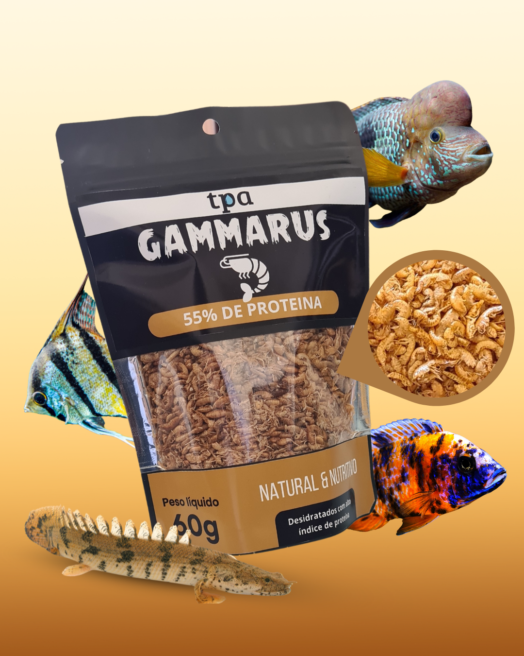 (BLACK) Gammarus Desidratados - PROTEIN LINE