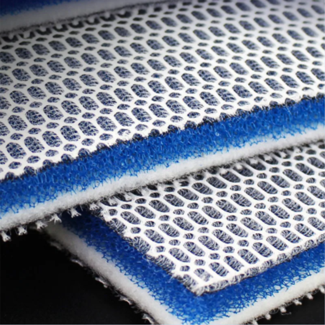 Nano Clean XD reusable aquarium filter pad, close-up of the honeycomb layers