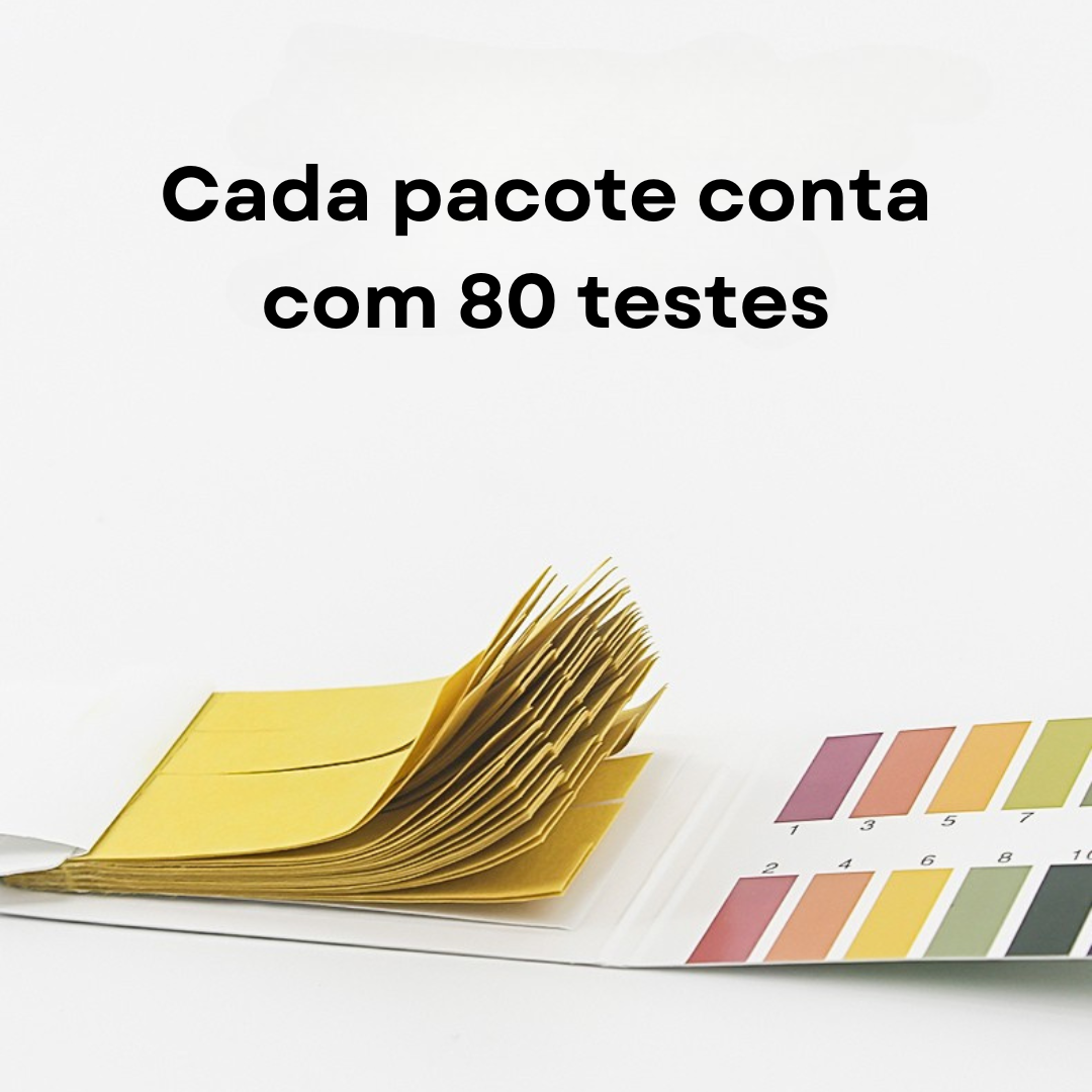 Combo 80 fitas de PH (0-14) + termómetro magnético
