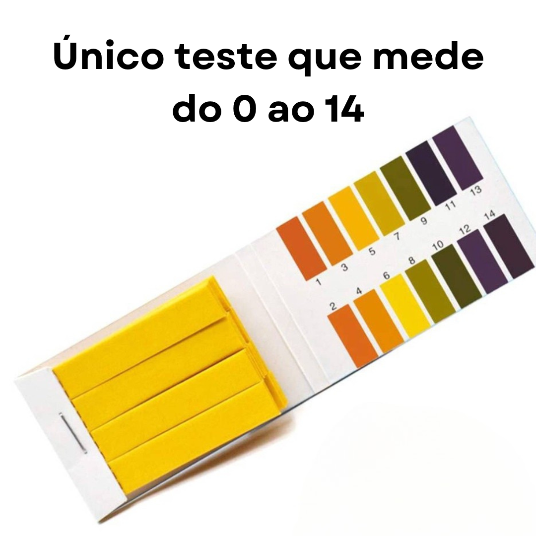 Combo 80 fitas de PH (0-14) + termómetro magnético