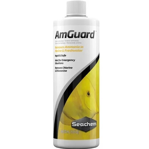 Seachem Amguard Condicionador Removedor Amônia Nitrito Cloro E Cloramina. Aquarios Fontes E Lagos.