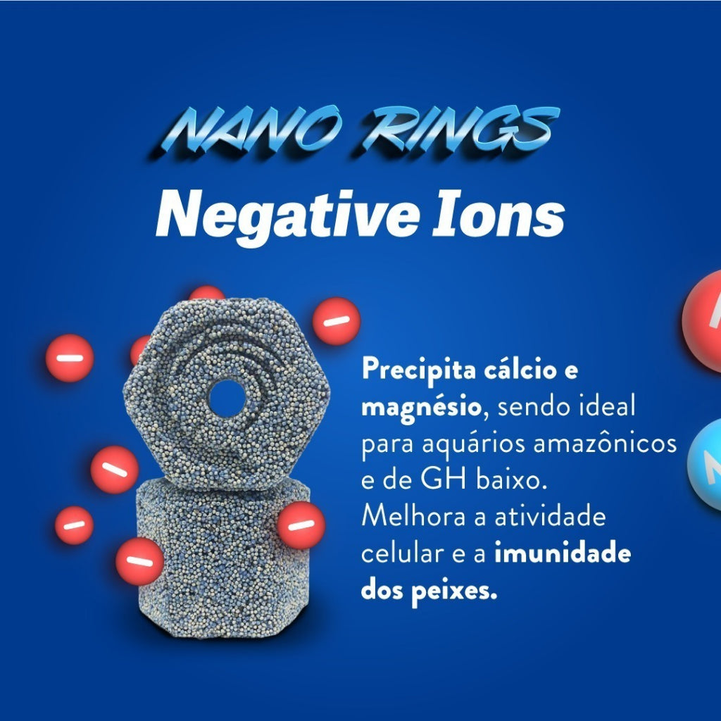 Nano Rings Negative Ion Midia Biologica OceanTech Trata até 3000l 1kg Caixa Original