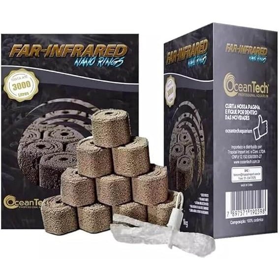 Midia Biologica Ocean Tech Trata 3000l Nano Rings Far-Infrared