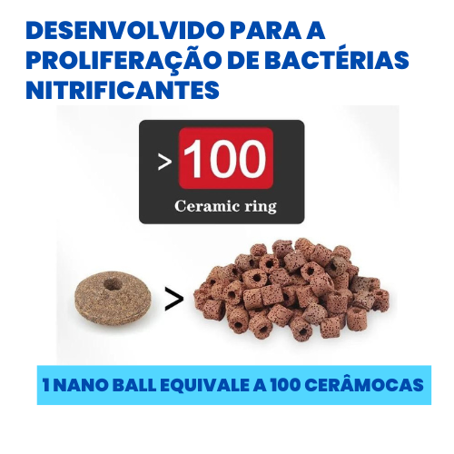 Nano balls bio mídia cerâmica para aquários marinho e de água doce