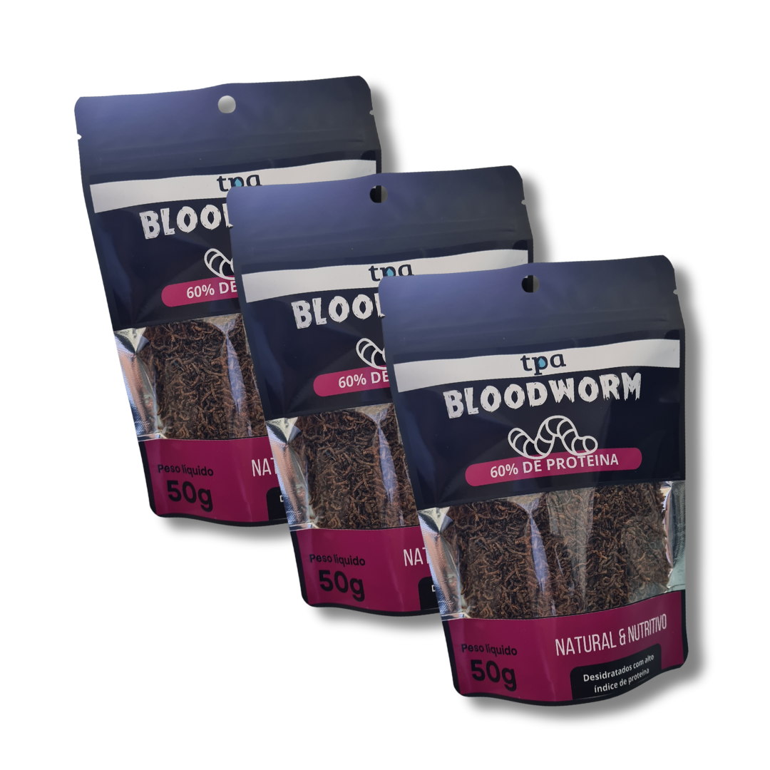 (BLACK) BloodWorms Desidratados - PROTEIN LINE