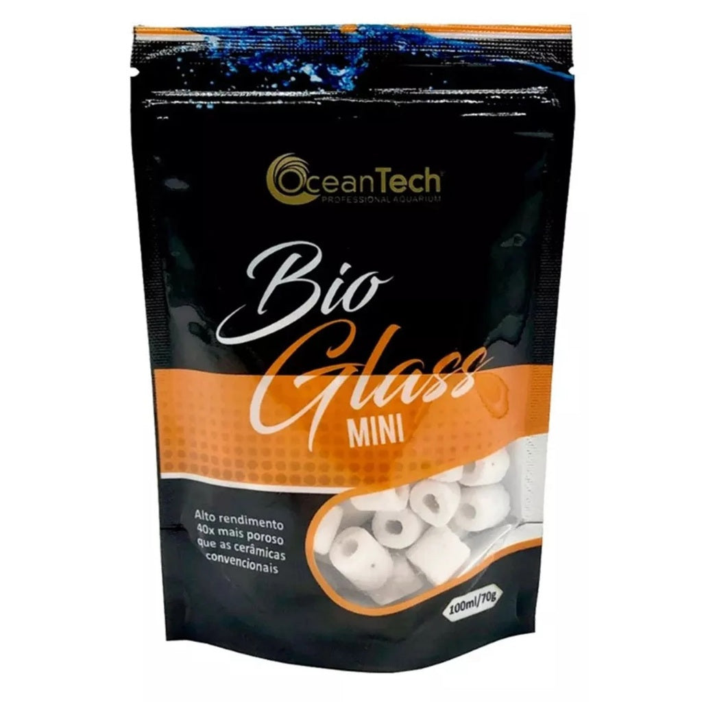 Ocean Tech Bio Glass Mini 100ml. Mídia Filtrante Alta Capacidade De Filtragem Aquarios Fontes Lagos.