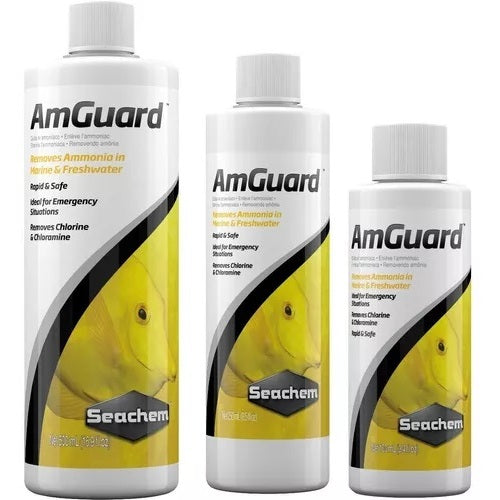 Seachem Amguard Condicionador Removedor Amônia Nitrito Cloro E Cloramina. Aquarios Fontes E Lagos.