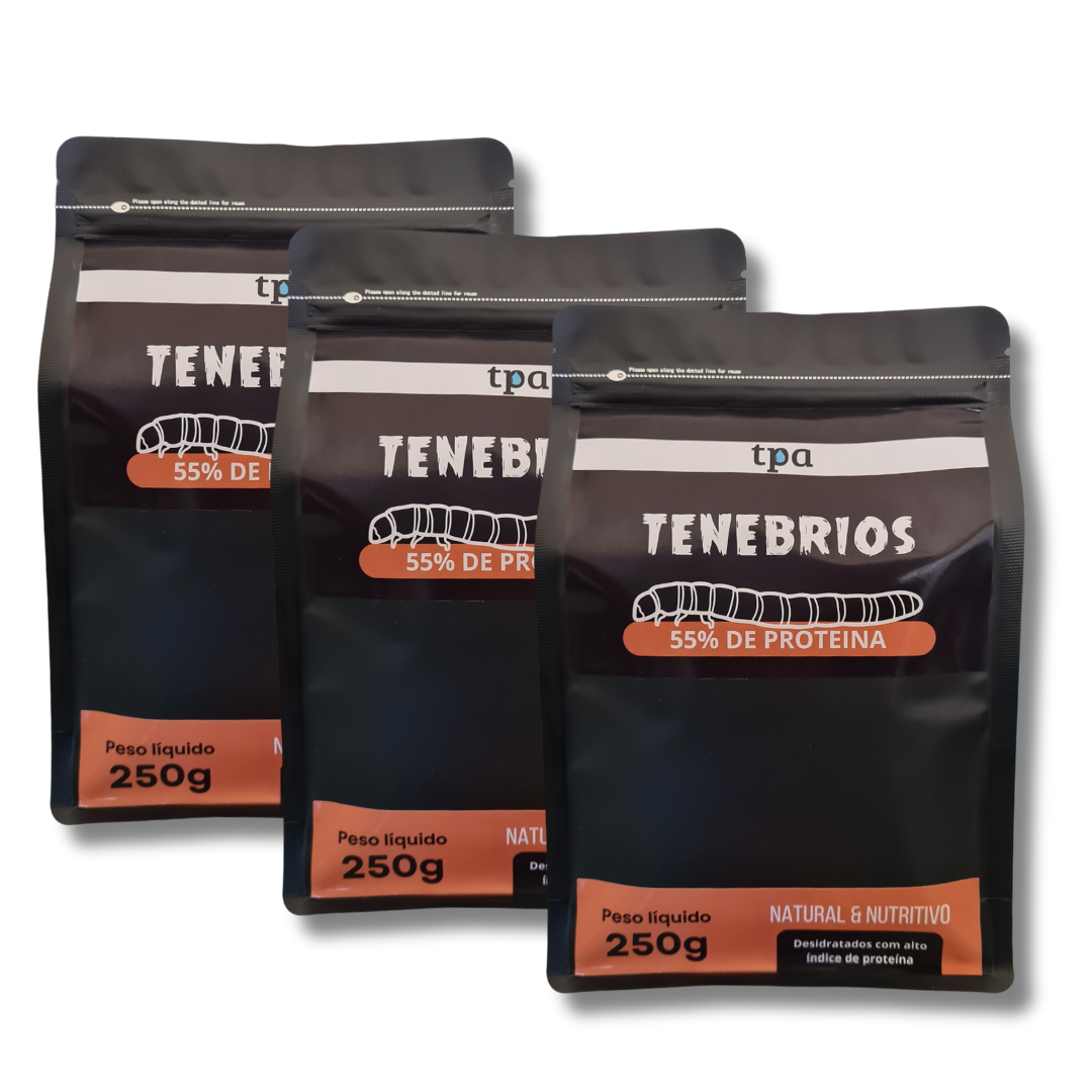 (BLACK) Tenébrios Desidratados - PROTEIN LINE
