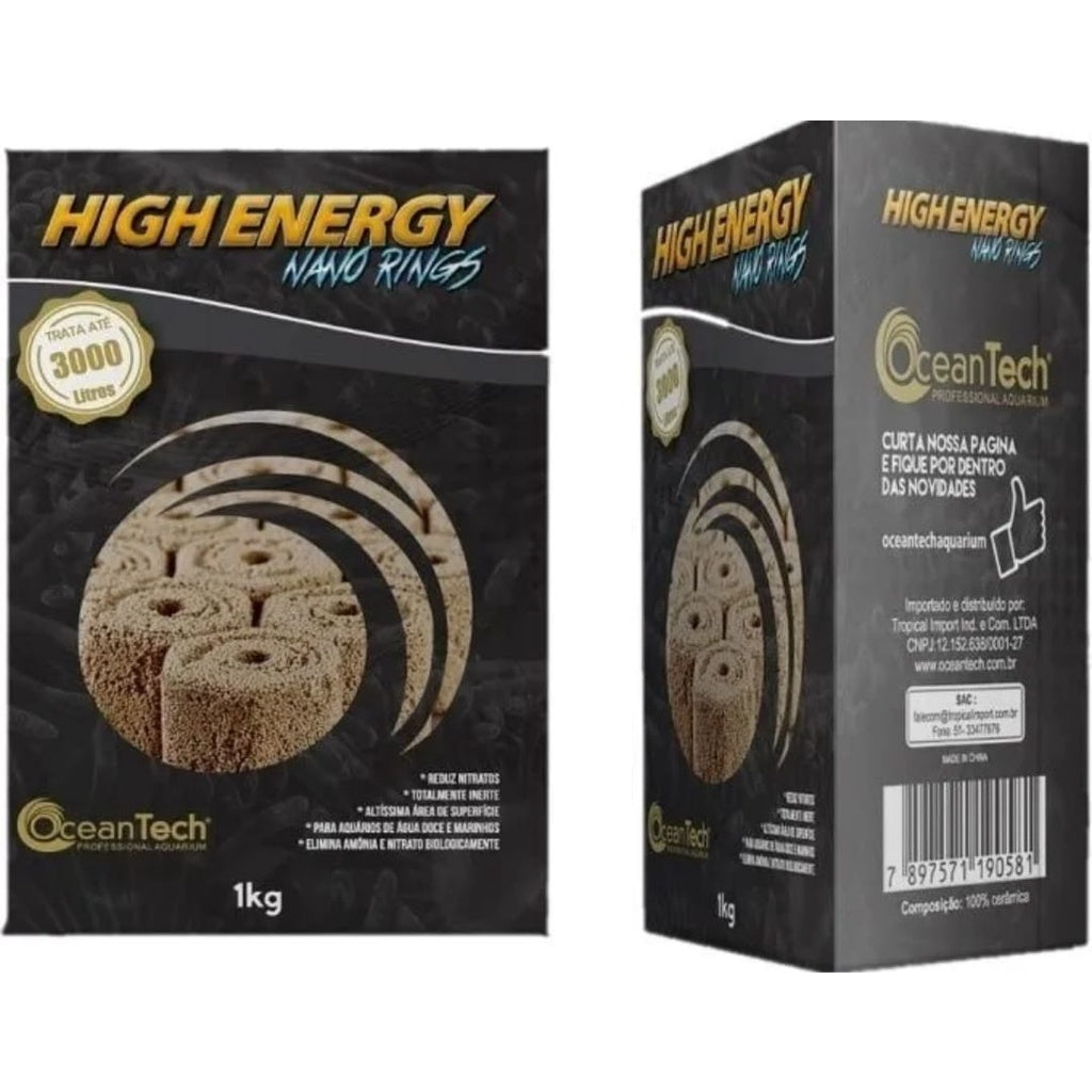 Midia Biologica Ocean Tech Trata 3000l Nano Rings High Energy